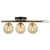 Plafon metalowy złoto-czarny 3-punktowy 60cm 8434/3 z serii ARGO - Lampy Elem